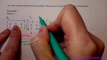 Matrix Multiplication Example 1
