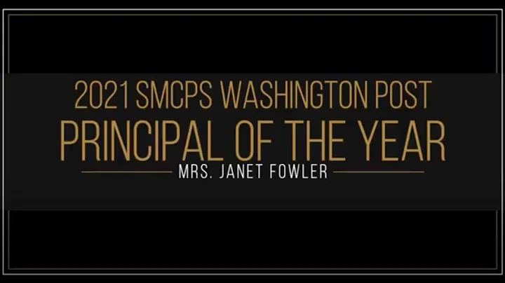 2021 SMCPS Washington Post Principal of the Year: ...