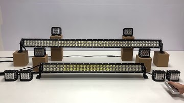 44-2 Controller for 50” 288w , 31.5” 180w dual use white amber light bar with 8 pack 3.5” cree pods