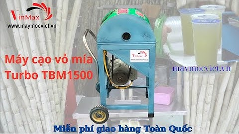 Máy cạo vỏ mía, máy bào vỏ mía siêu nhanh, tiện lợi Turbo TBM1500. 0971628800 #maycaovomiatudong
