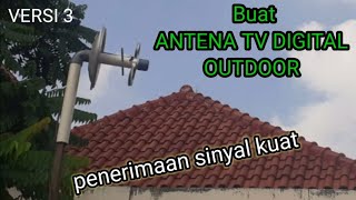 Cara membuat antena tv digital outdoor sendiri jernih dari tutup panci