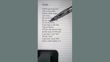 Thumbnail of Zombie | Cranberries #music #sing #guitar  #lyrics #karaoke #zombie #thecranberries #cranberries