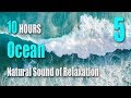 Ocean Sounds ▶5 | White noise | Deep sleep | RELAXATION | Dark Screen | Rain Sound