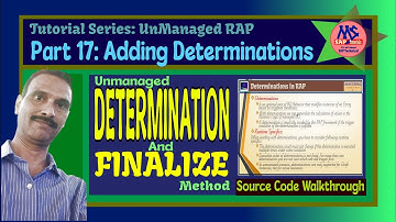 Part 17: Unmanaged - Determinations