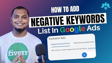 How to add Negative Keywords in Google Ads Campaign? #negetivekeywords #googleads