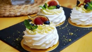 Пирожные ПАВЛОВА.Самый лёгкий и нежный десерт. PAVLOVA