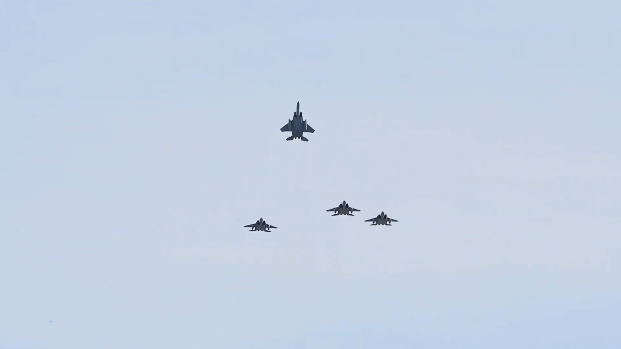 493rd Fighter Squadron Commander Lt. Col. Todd Pearson "Kage" Memorial Flyover