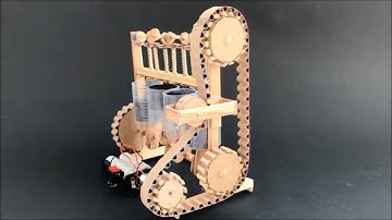 Cardboard 4-Cylinder Engine Model – How to Make It Step by Step