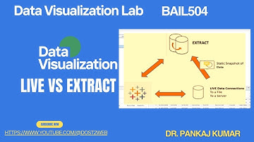 Live Vs Extract | Data Visualization Lab | Beginner’s Guide| VTU | BAIL504