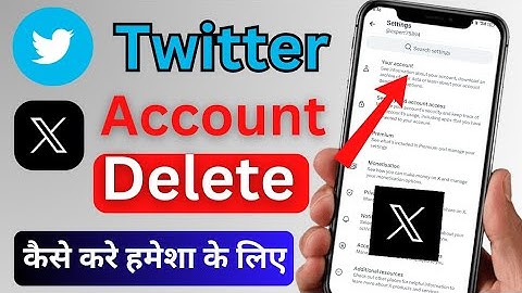 How to Delete X Twitter Account Permanently | Twitter Account Delete Kaise Kare | x account delete