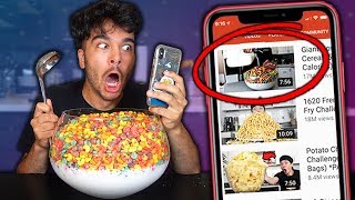 Letting Youtube Thumbnails DECIDE What i Eat for 24 Hours! (IMPOSSIBLE FOOD CHALLENGE)