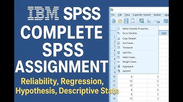 IBM SPSS Full Analysis| Reliability Test, Regression, Hypothesis, Descriptive Stats(Assignment Demo)