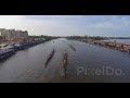 Nehru Trophy Boat Race Kerala Drone Video Stock Footage