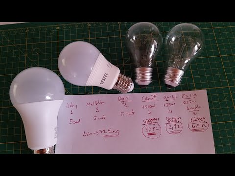 Video: 75 watt'lık bir ampul kaç lümendir?