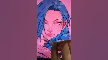 Jinx #arcane #procreate #digitalart #texture