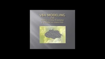 Excel VBA Lesson #4 - For Supply Chain Planning & Financial Analysis