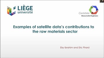 Elsy Ibrahim - Mapping mineral chemistry and small scale mining activities using Sentinel-2