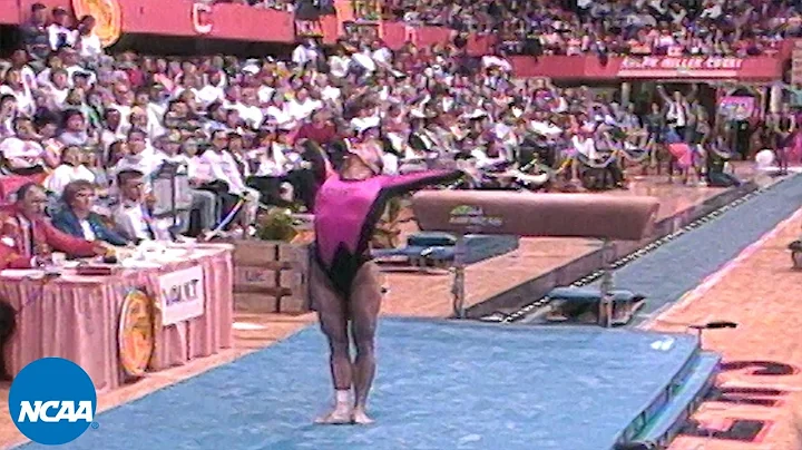 Heather Stepp Perfect 10 vault at 1993 NCAA Super ...