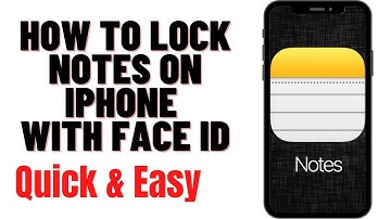 HOW TO LOCK NOTES ON IPHONE WITH FACE ID