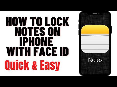 HOW TO LOCK NOTES ON IPHONE WITH FACE ID