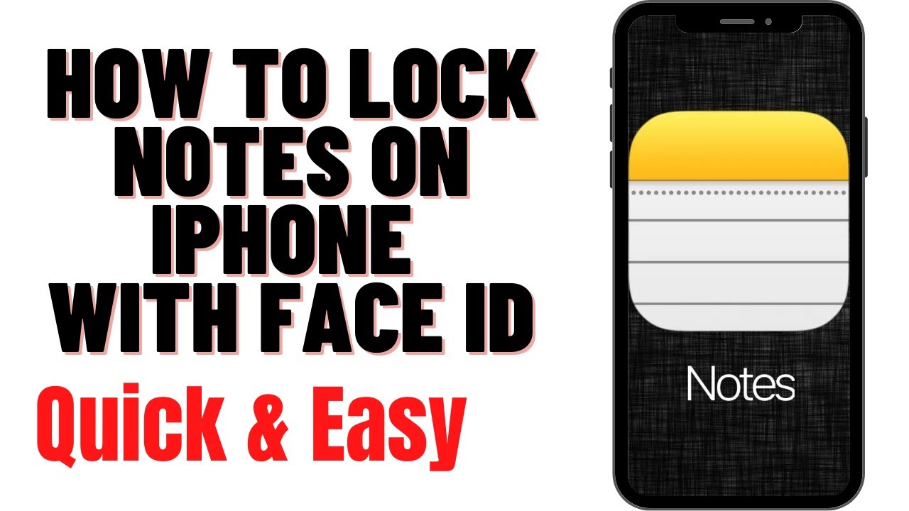 HOW TO LOCK NOTES ON IPHONE WITH FACE ID - YouTube