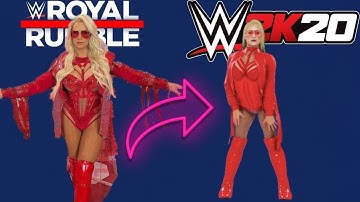 How To Create Maryse Royal Rumble Attire! WWE 2K20 Creation