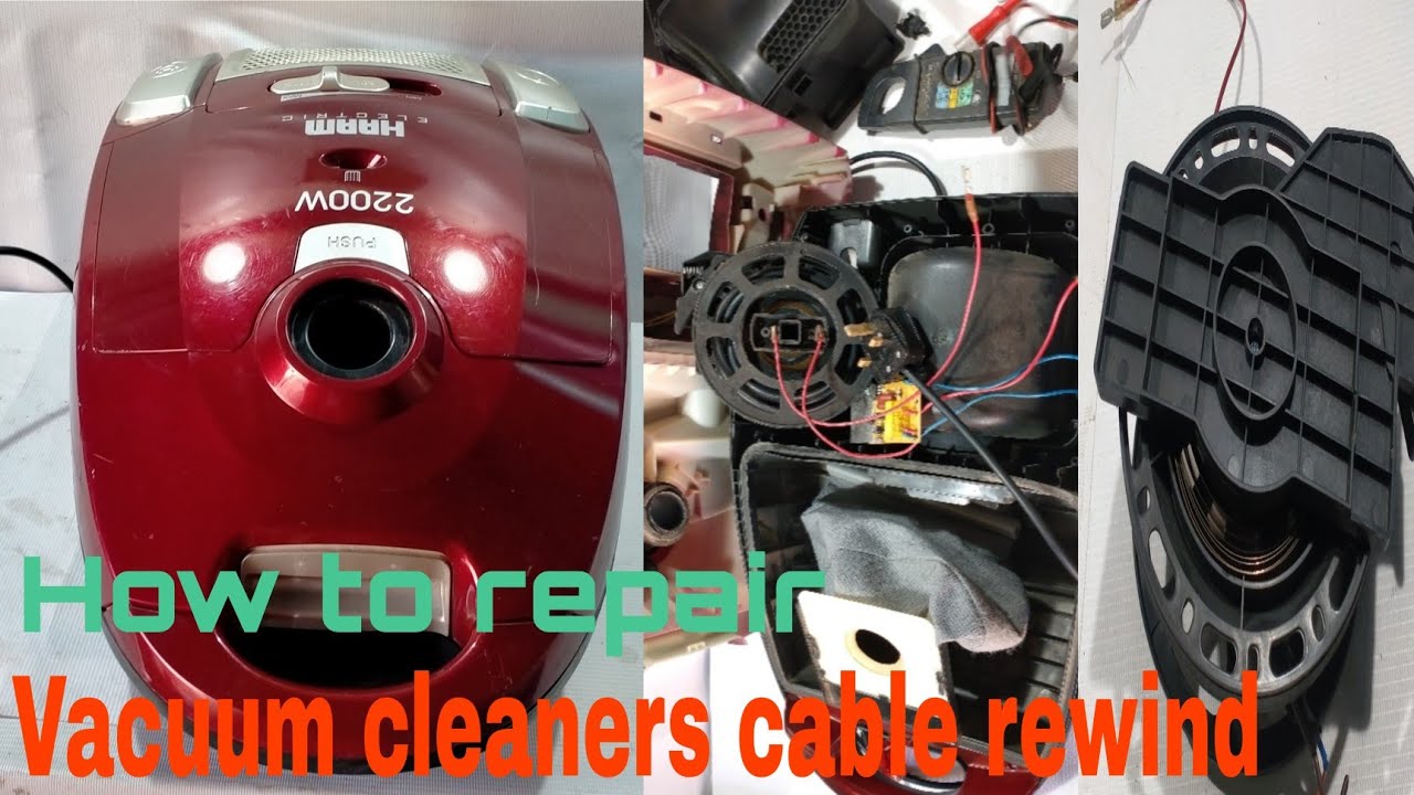 How to repair vacuum cleaners cable rewind II cable reel in Urdu/ Hindi 