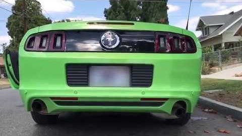 Muffler Delete w/ straight pipe: Before and After Sound Clip on 2014 V6 Mustang