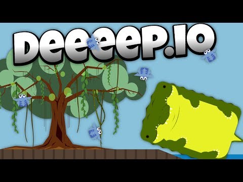 Deeeep.io - Deadly Crocodile in the New Swamp Update! - - Lets Play Deeeep.io Gameplay - Beta