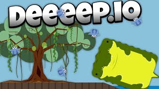 Deeeep.io - Deadly Crocodile in the New Swamp Update! - - Lets Play Deeeep.io Gameplay - Beta