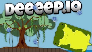 Deeeep.io - Deadly Crocodile in the New Swamp Update! -  - Lets Play Deeeep.io Gameplay - Beta