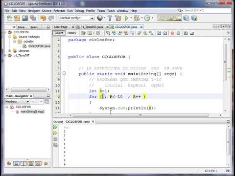 Curso Java Modulo I - 1_11 El ciclo for en Java - YouTube