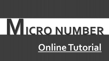 Micro Number in java using BlueJ(With Code)