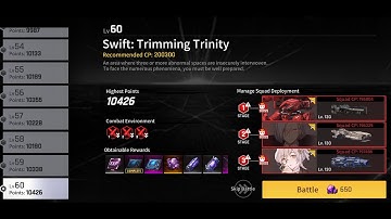 【COUNTER:SIDE】Dimension Trimming - Swift: Trimming Trinity Lv60