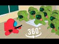 Among Us 360° VR Monster School Zombie Apocalypse part 1