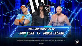 WWE 2K24 WWE CHAMPIONSHIP 88-98JOHN CENA VS. BROCK LESNAR/