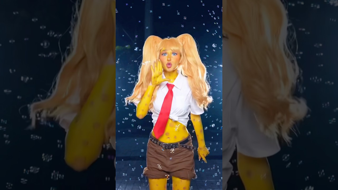 Did I slay SpongeBob cosplay?😂🧽 be honest🫣💖 #spongebob #cosplay #viral #fyp #nickelodeon