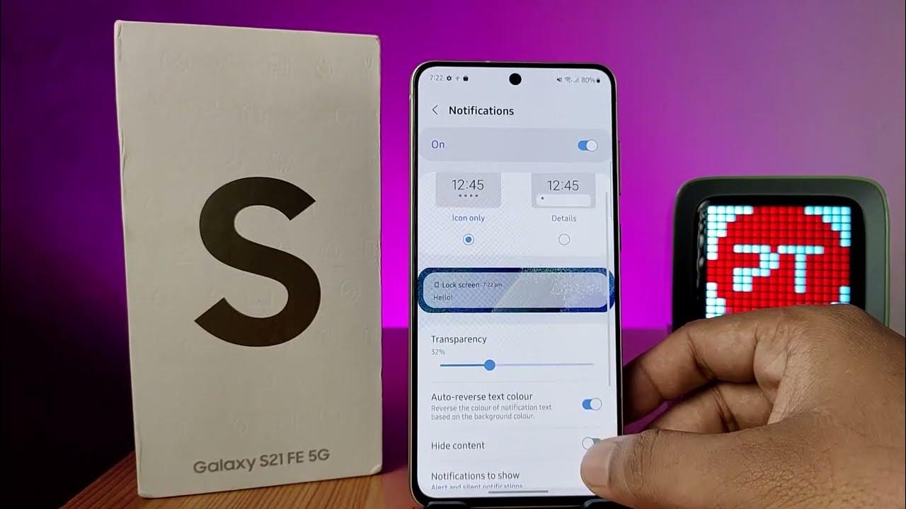How to Hide Notification Content on Lockscreen in Samsung Galaxy S21 FE