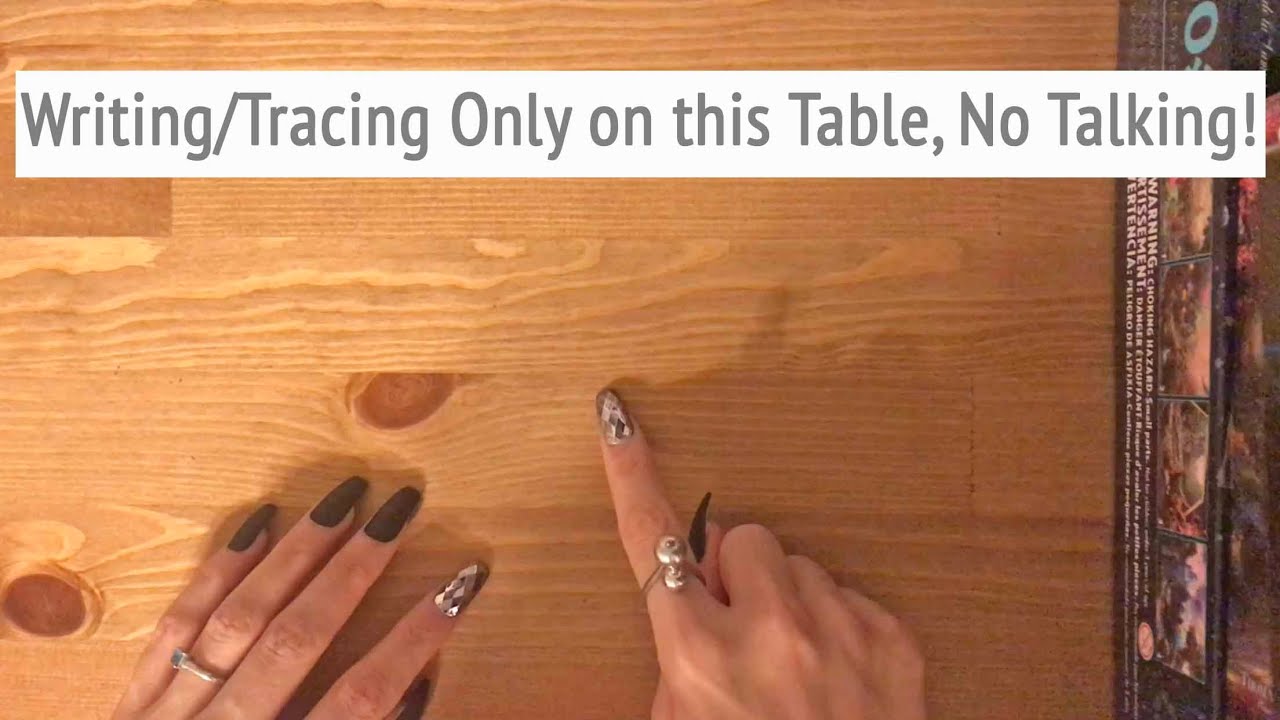 ASMR * Writing & Tracing Only on a Table * Gina's Custom Video * No Talking * ASMRVilla