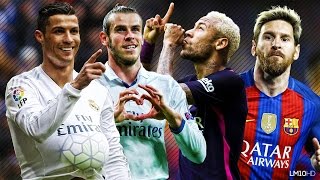 Lionel Messi &amp; Neymar vs Ronaldo &amp; Bale 2016 ● Skills &amp; Goals Battle | HD