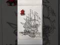 Pirates Ship Drawing || #art #shortsvideo #shorts #drawing #pencildrawing