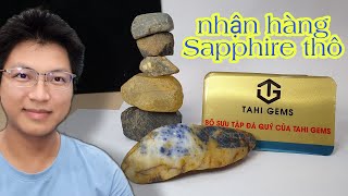 Hàng Về Hôm Nay - Đá Quý Sapphire Thô Chạm Tượng Tahigems - Tahi Phạm