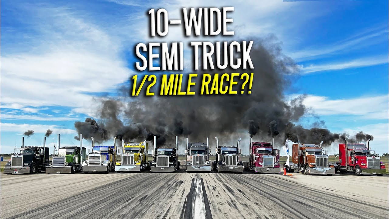 ⁣FAST Semi Trucks INVADED the Texas Half Mile Event!