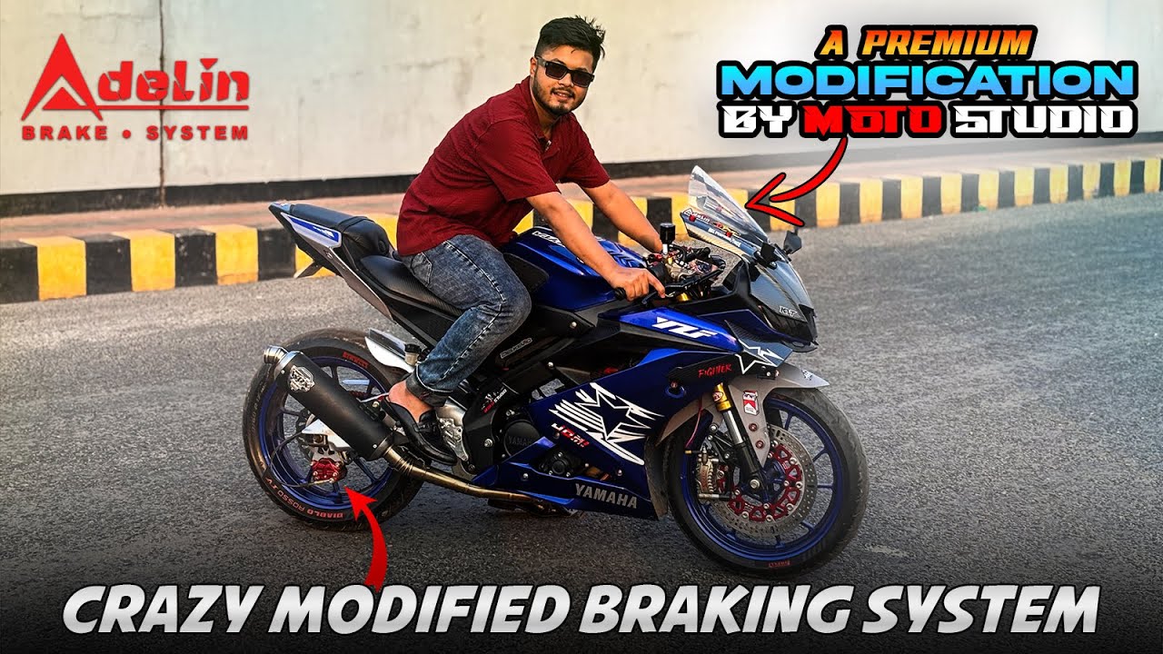 Best Braking System Ever? Yamaha R15 V3 Full Modification By Moto Studio | Full Details & Short Ride