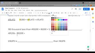 Adding/Subtracting Thousands More or Less ... Mod 1 Lesson 6