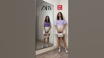 TEAM ZARA or H&M? Comment your fave girls! 💜 Daily #shorts about #fashionhacks and #fashioninspo