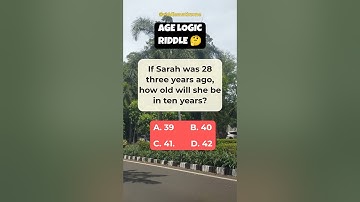 Age Logic Riddle #shorts #riddlemathzone #maths