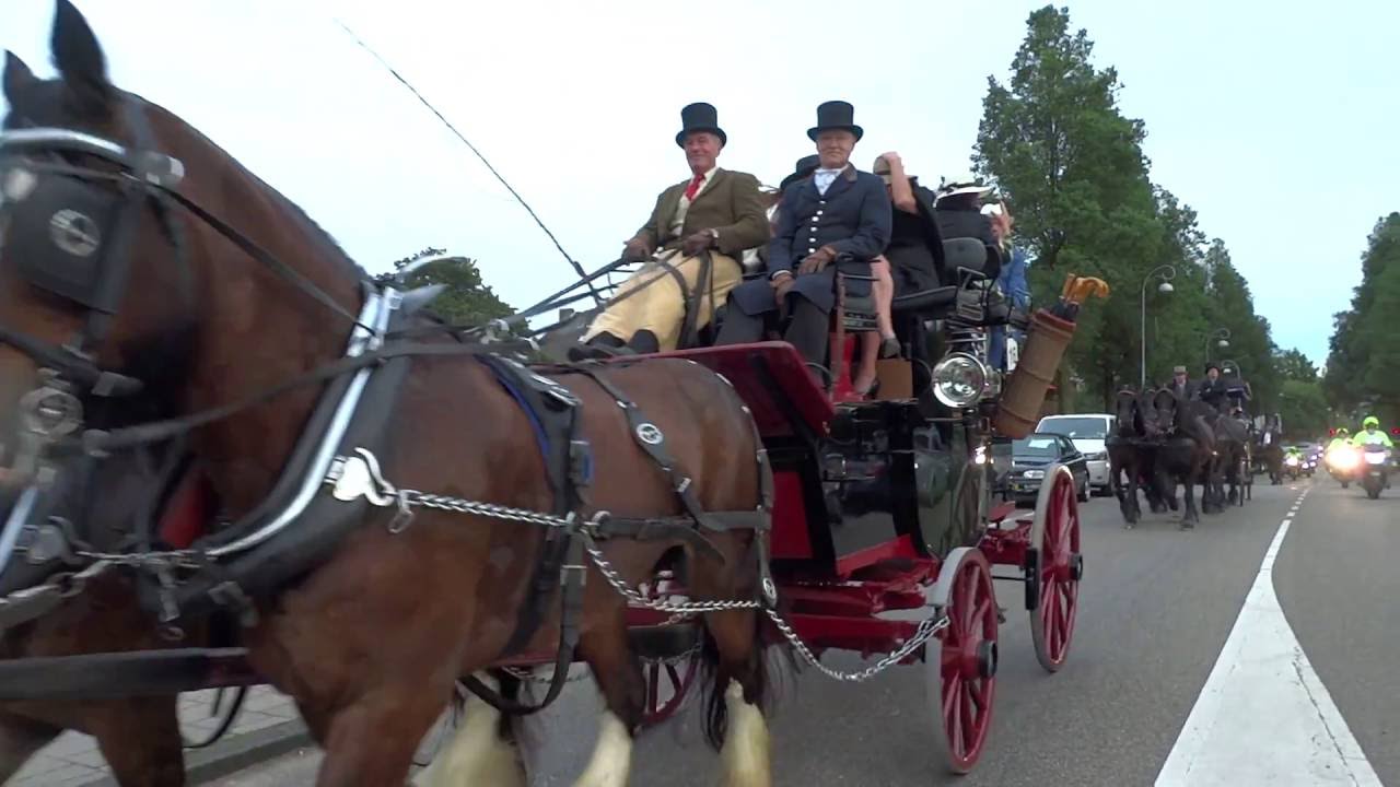 Nachtrit Hoofdstad Aanspanning 2016 Koetsen Amsterdam deel 1