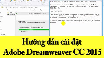 Hướng dẫn cài đặt Adobe Dreamweaver CC 2015