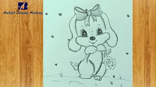 Cute  Drawing | Pencil sketch | easy and step by step.